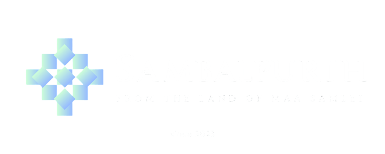 Sambalpurih logo representing the sambalpuri art of cloth designing